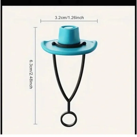 Stanley Cup Cowboy Hat Straw Toppers 5 pack - Picture 2 of 4